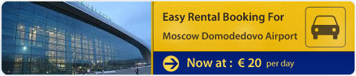 Easy rental booking for Moscow Domodedovo Airport